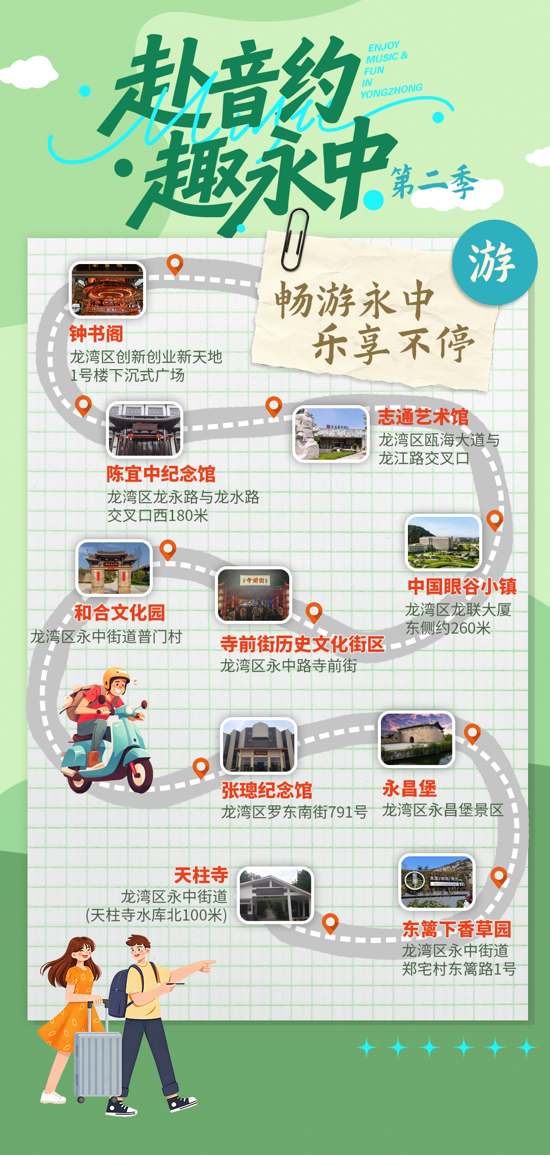 赴音约·趣永中(第二季)听歌之余 这份打卡路线收好啦